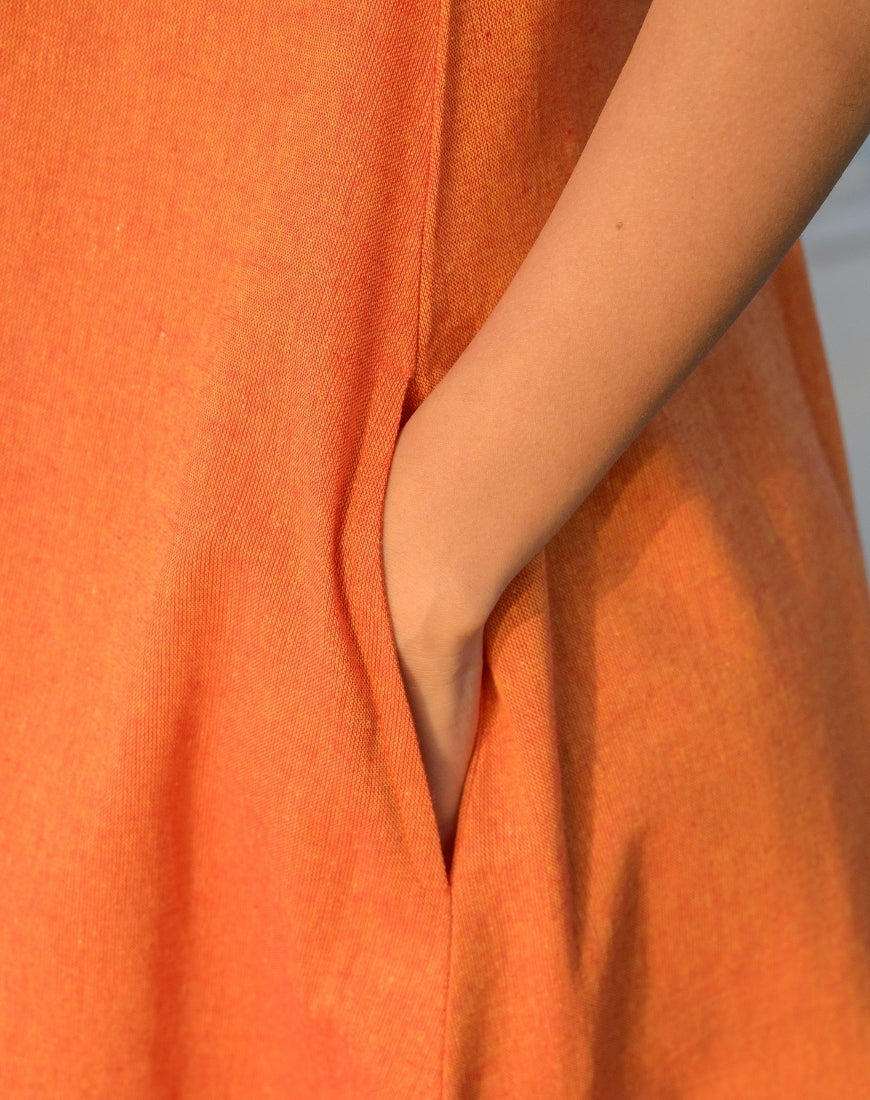 Sunset Orange Dress