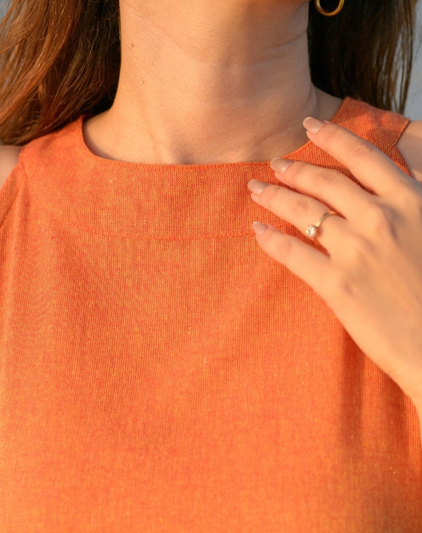 Sunset Orange Dress