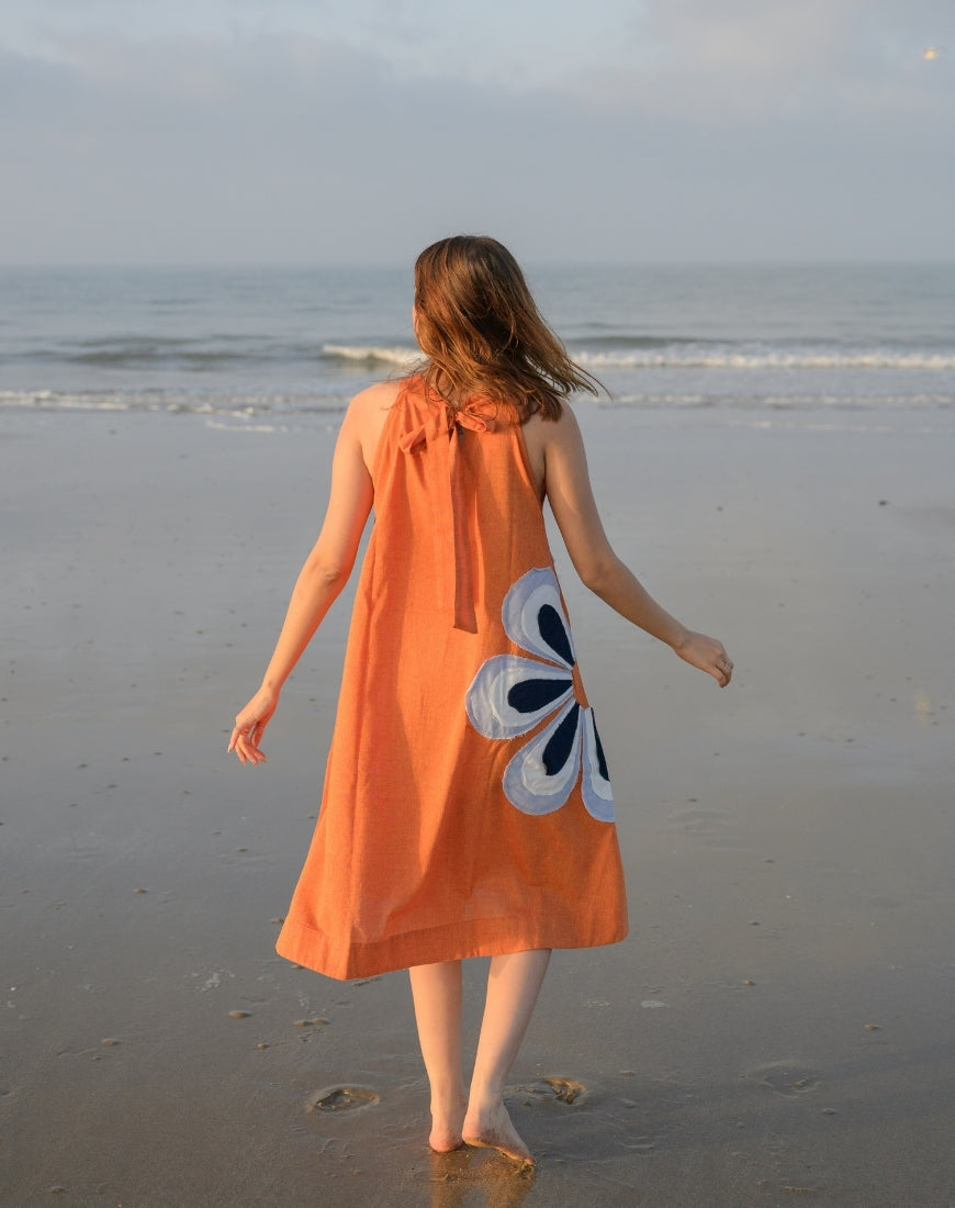Sunset Orange Dress
