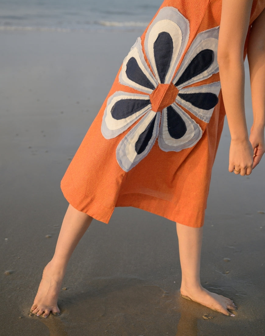 Sunset Orange Dress