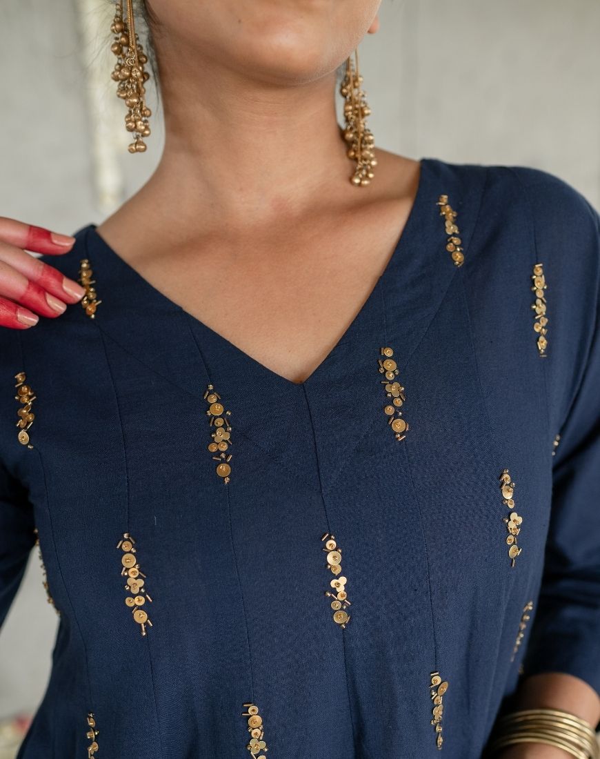 Syaahi Kurta Set