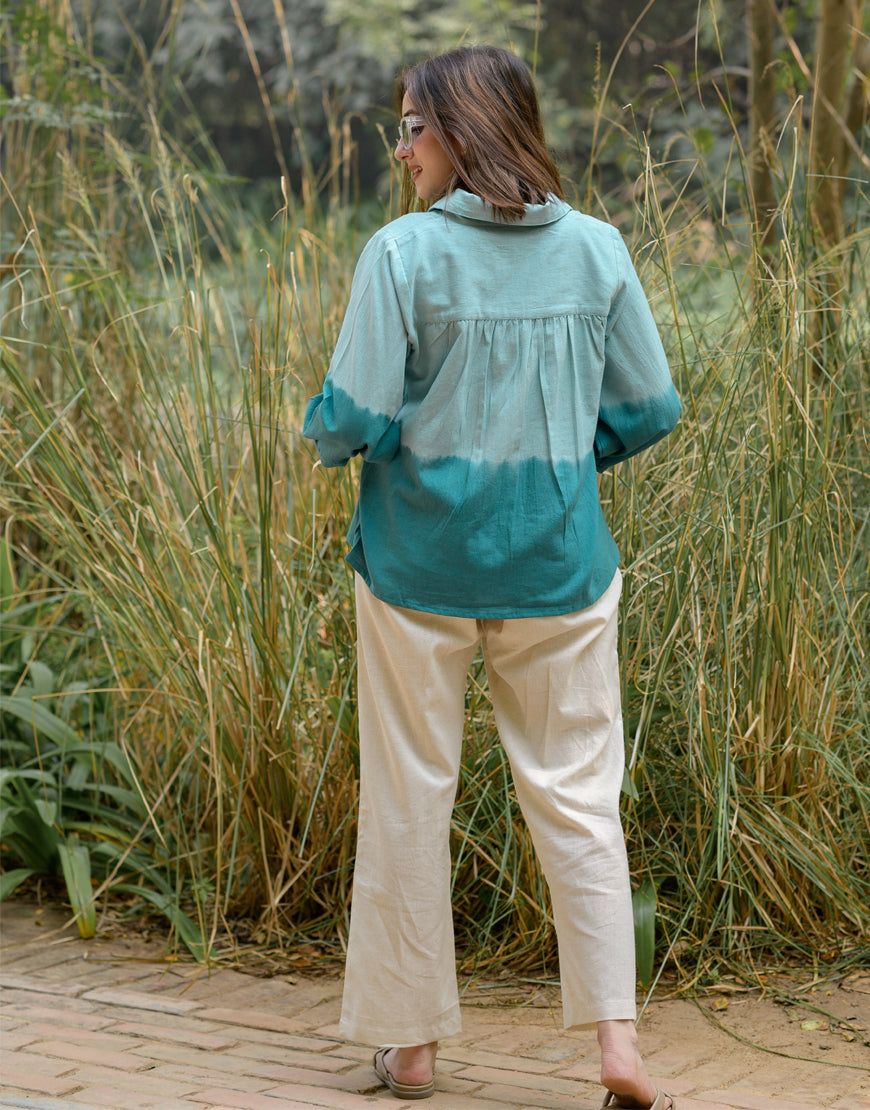 Turquoise Ombre Shirt