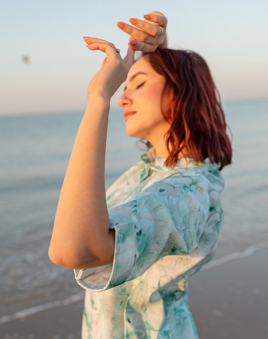 Sea Green Fluid Dress