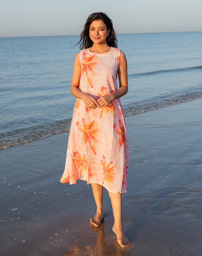 Sunpetal Peach Dress
