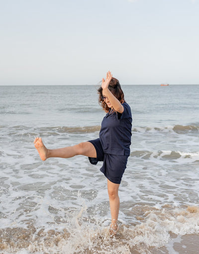 Royal Blue Co-ord Set Shorts & Top