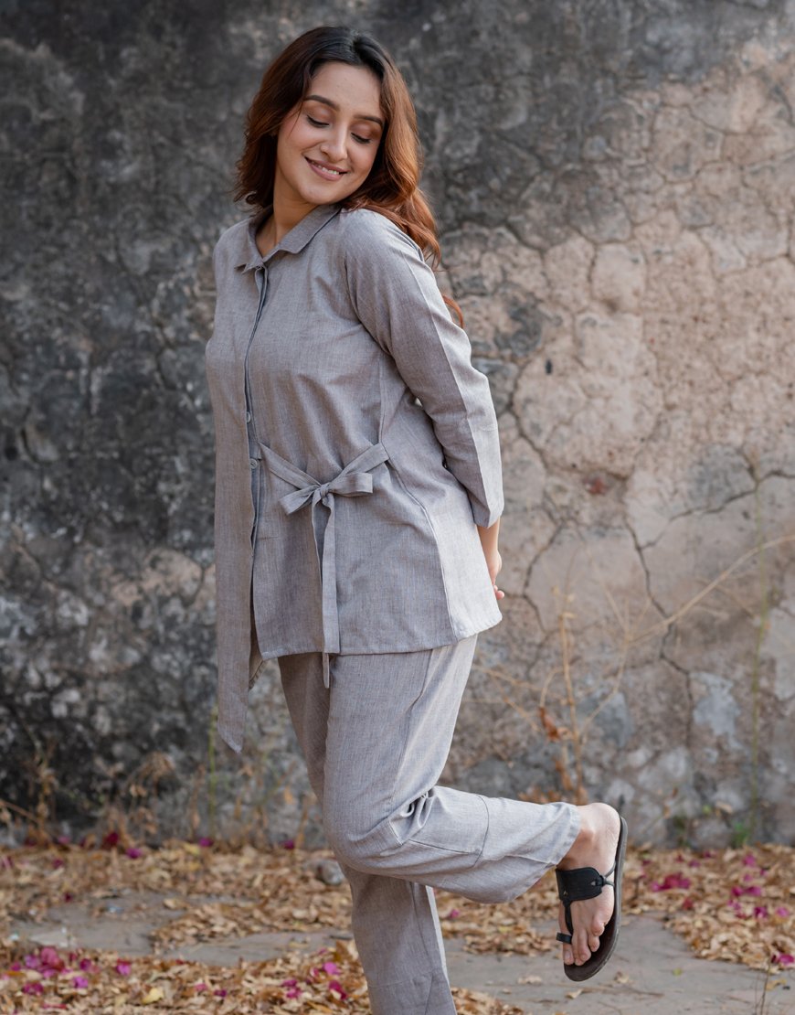 Solid Grey Co-ord Set